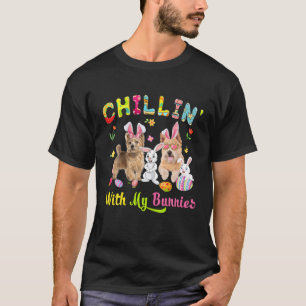 Camiseta Chillin' Con Mis Conejitos Cute Bunny Norwich Terr