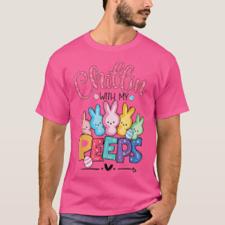 Camiseta Chillin' con mis conejitos Tee Funny Bunny Easter