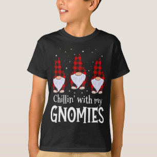 Camiseta Chillin' Con Mis Gnomies Búfalo Rojo Cristales