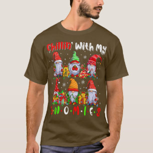 Camiseta Chillin' Con Mis Gnomies Cute Si Gnomes Luz De Nav