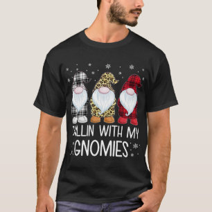 Camiseta Chillin con mis gnomies divertidos de la familia s