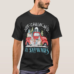 Camiseta Chillin Con Mis Gnomies Funny Navidades Gnomes Red