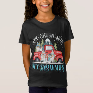 Camiseta Chillin Con Mis Gnomies Funny Navidades Gnomes Red