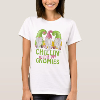 Camiseta Chillin Con Mis Gnomies Gnome Humor