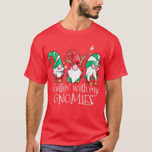 Camiseta Chillin Con Mis Gnomies Navidades De Gnome Garden 