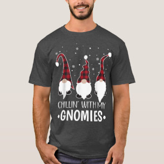Camiseta Chillin Con Mis Gnomies Navidades De Santa Gnome P