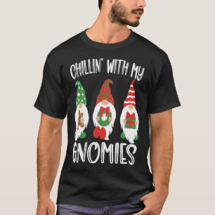 Camiseta Chillin Con Mis Gnomies Navidades De Santa Gnome P