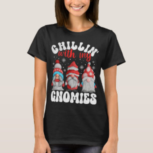 Camiseta Chillin Con Mis Gnomies Que Coinciden Con Navidade