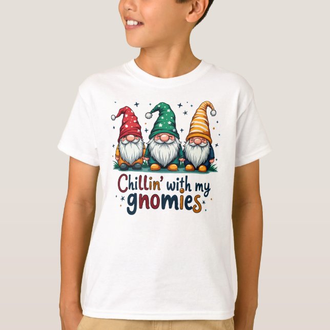 Camiseta Chillin’ con mis gnomos (Anverso)