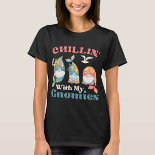 Camiseta Chillin con mis gnomos de sirena oceánica
