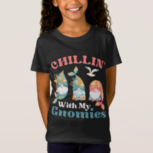 Camiseta Chillin con mis gnomos de sirena oceánica