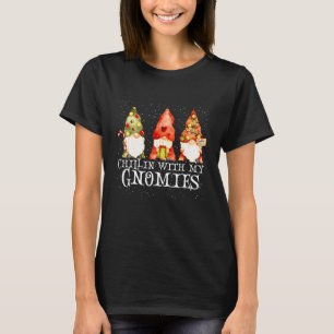 Camiseta Chillin' Con Mis Navidades De Gnome Garden Pa