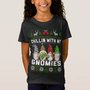 Camiseta Chillin Con Mis Navidades De Gnomies Afeos Gnomes