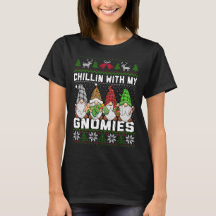 Camiseta Chillin Con Mis Navidades De Gnomies Afeos Gnomes