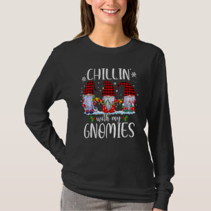 Camiseta Chillin Con Mis Navidades De Gnomies Gnomes Buffal