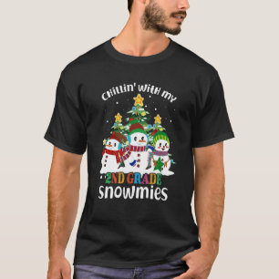 Camiseta Chillin' Con Mis Navidades De Segundo Grado De Nie