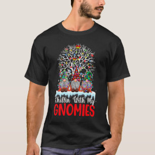 Camiseta Chillin Con Mis Navidades Gnomie Coincidiendo Con