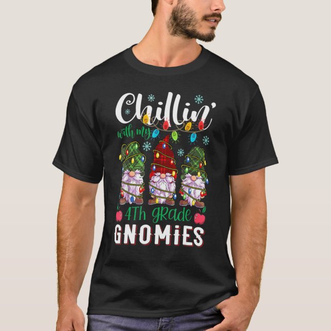 Camiseta Chillin Con Mis Navidades Ligeros De Mi Cuarto Gra (Anverso)