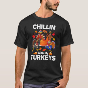 Camiseta Chillin Con Mis Turros La Familia De Acción De Gra