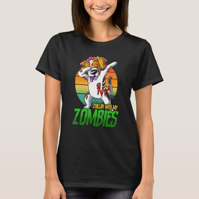 Camiseta Chillin con mis zombies (Anverso)