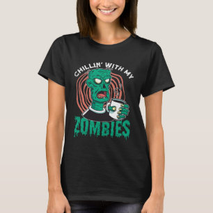 Camiseta Chillin con mis zombies zombi para Halloween