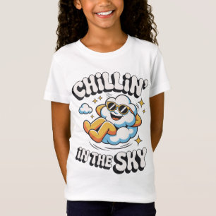 Camiseta Chillin' en el diseño de la nube Sky Retro para el