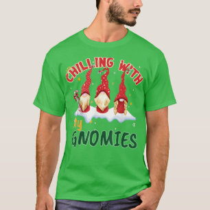 Camiseta Chillin With My Gnomies Christmas Pamajas Family F