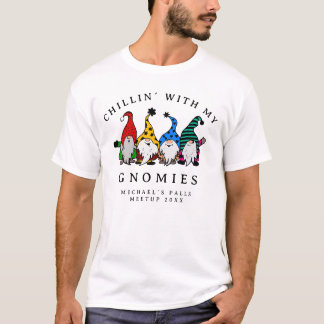 Camiseta Chillin´ With My Gnomies Funny Ugly Christmas