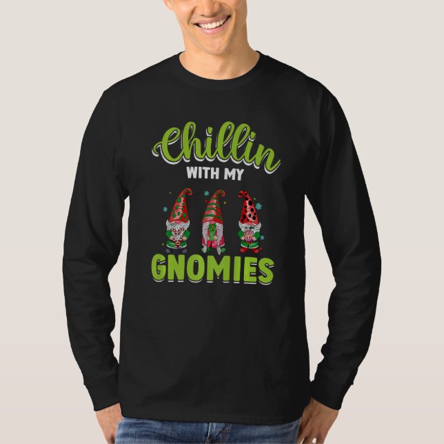 Camiseta Chillin With My Gnomies St Patrick Day Gnomes Gard (Anverso)