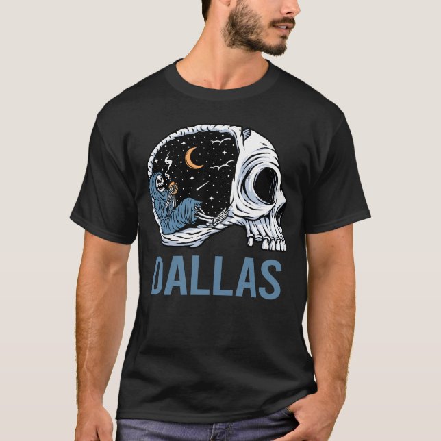 Camiseta Chilling Skeleton - Dallas (Anverso)