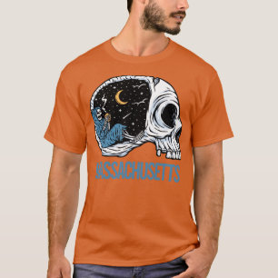 Camiseta Chilling Skeleton Massachusetts