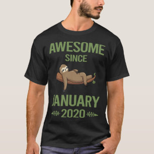 Camiseta Chilling Sloth - enero de 2020