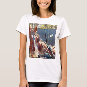Camiseta Chilly Morning Amish Horse