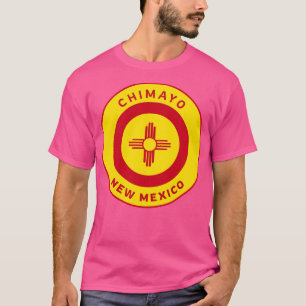 Camiseta Chimayo Nuevo México Bandera Zia Bullseye