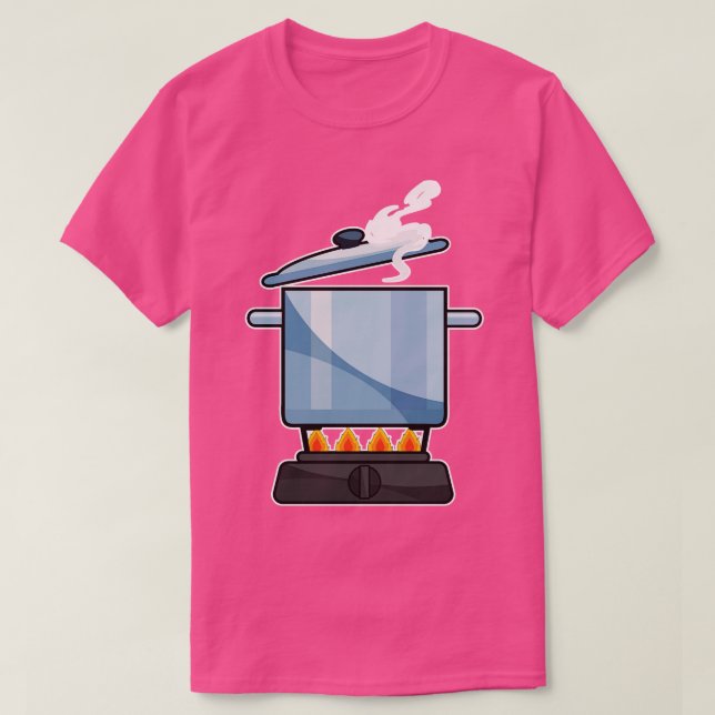 Camiseta Chimenea con tapa de Saucepan (Diseño del anverso)