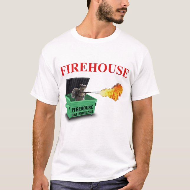 Camiseta Chimenea en el té de los hombres de Baltimore (Anverso)
