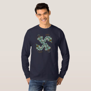 Camiseta Chimera - Caballo de mar de pavo real Unisex Larga