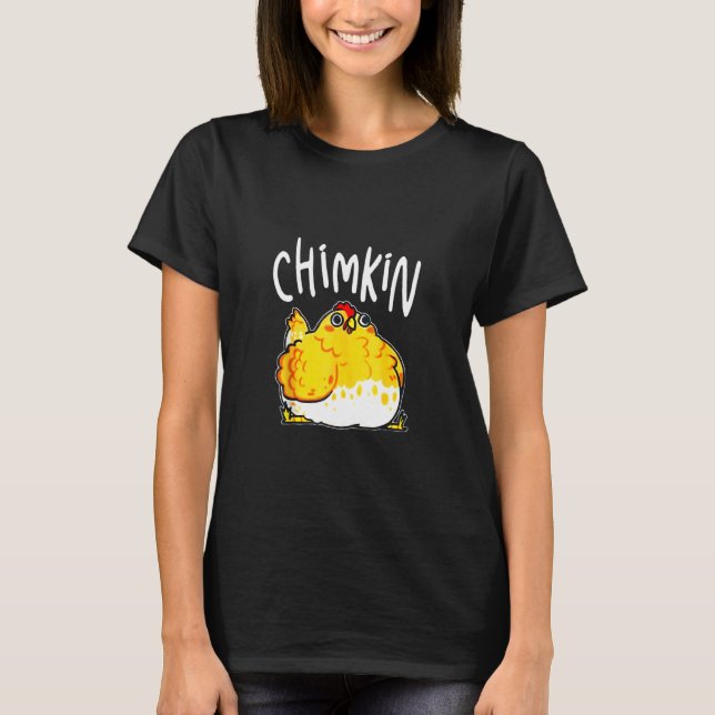 Camiseta Chimkin Funny Grasa Pollo Derpy Pollo Graso (Anverso)