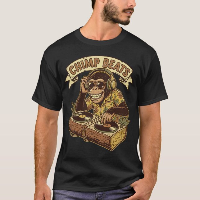 Camiseta Chimp Beats DJ Mono (Anverso)