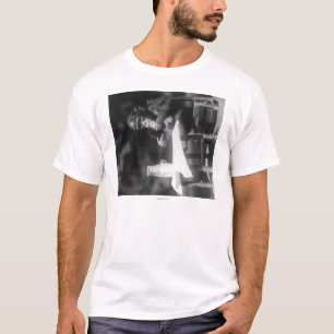 Camiseta Chimpancé asentado en la tabla en el parque