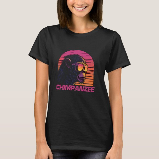 Camiseta Chimpancé de gafas de sol retro de Guay (Anverso)