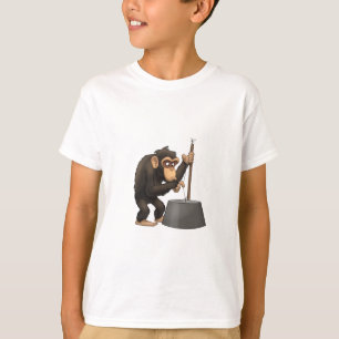 Camiseta Chimpancé De Lavtub-Bass-Playin’