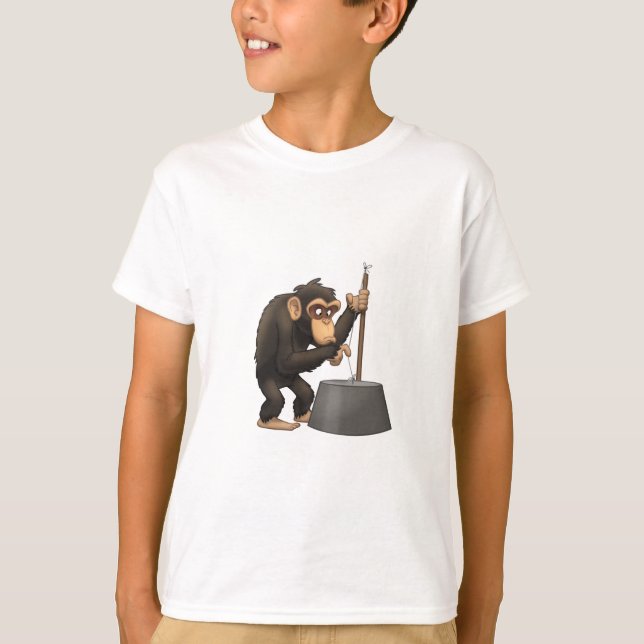 Camiseta Chimpancé De Lavtub-Bass-Playin’ (Anverso)