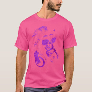 Camiseta Chimpancé De Monos Con Gafas De Sol Y Auriculares 
