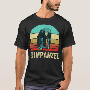 Camiseta Chimpancé de sol de estilo retro vintage
