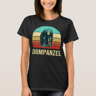 Camiseta Chimpancé de sol de estilo retro vintage