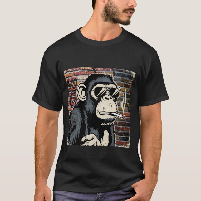 Camiseta Chimpancé estilizado (Anverso)