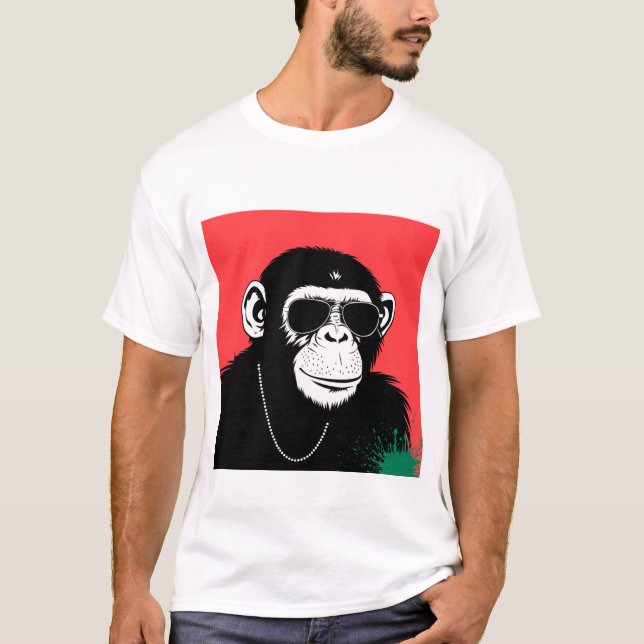 Camiseta Chimpancé estilizado (Anverso)