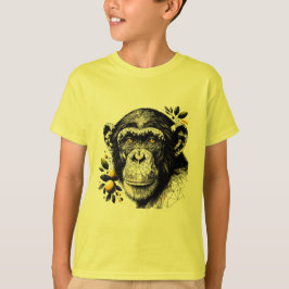 Camiseta Chimpancé geométrico con imagen de Lemons