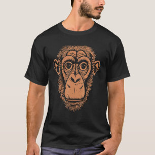 Camiseta Chimpancé marrón - Ape No Mono - Chimpancé lindo